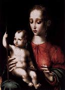 Luis de Morales Virgin and Child with a Spindle painting